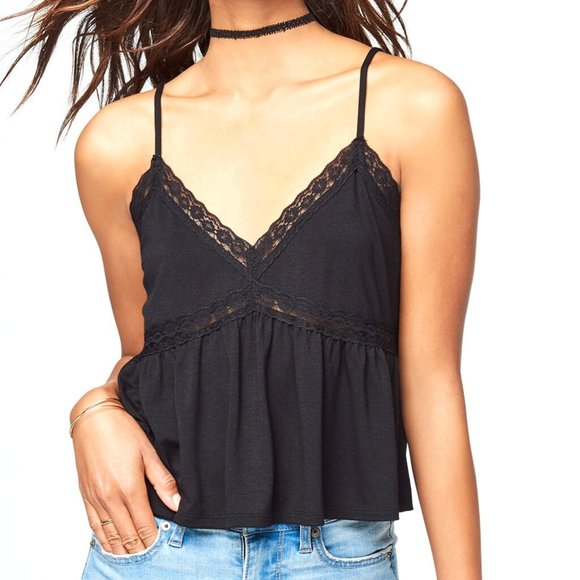 SOLD Aeropostale V Shaped Lace-Trimmed Camisole - Picture 1 of 5